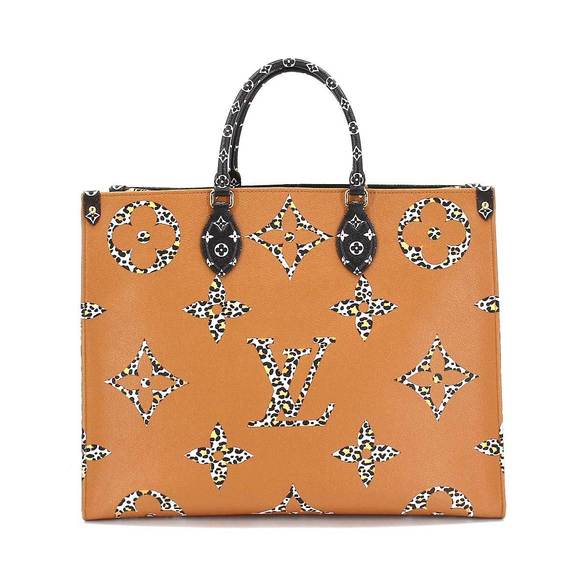 Louis Vuitton Monogram Jungle Onthego GM Tote Shoulder Bag Noir - Picture 2 of 8